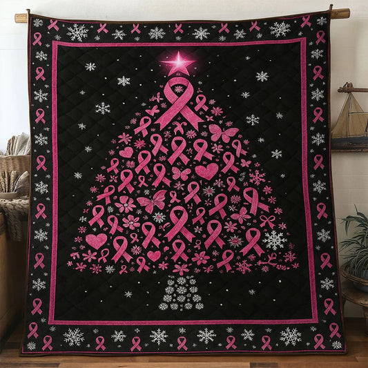 Blessed Christmas Tree Quilt Blanket