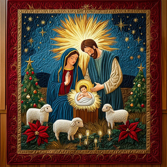 Blessed Night Quilt Blanket