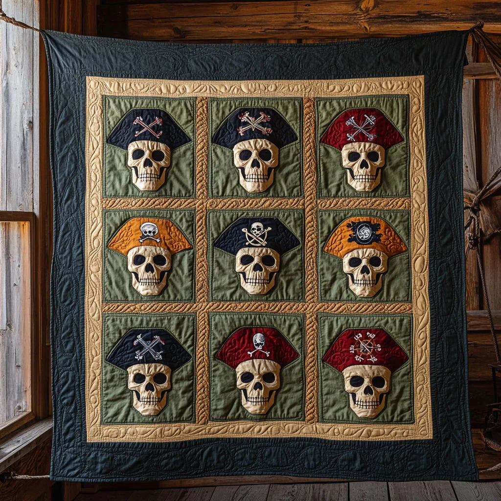 Block Of Pirate Quilt Blanket