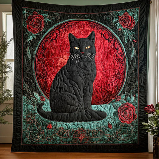 Blood Moon Familiar Quilt Blanket
