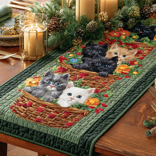 Bloom Basket Quilted Table Runner