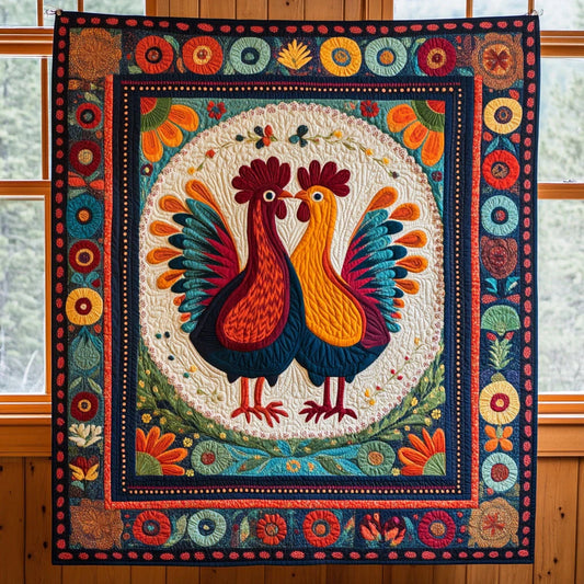 Bloom Chicken Quilt Blanket