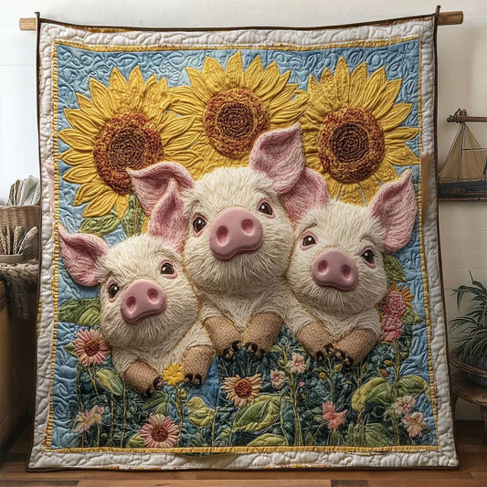 Bloom Pig Quilt Blanket