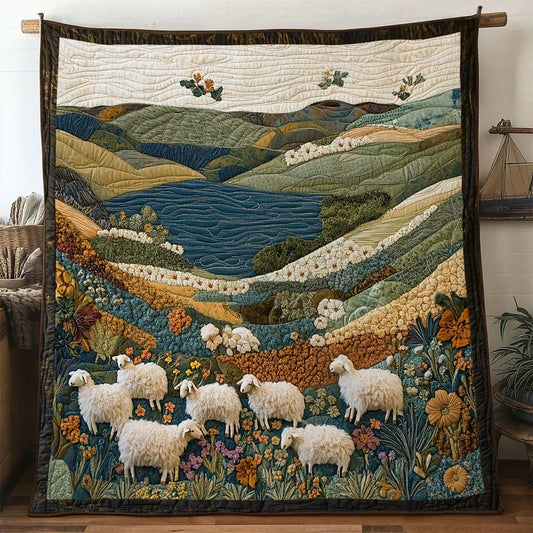 Bloom Sheep Quilt Blanket