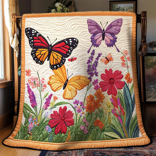 Blooming Butterfly Quilt Blanket