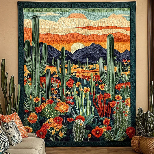 Blooming Desert Quilt Blanket
