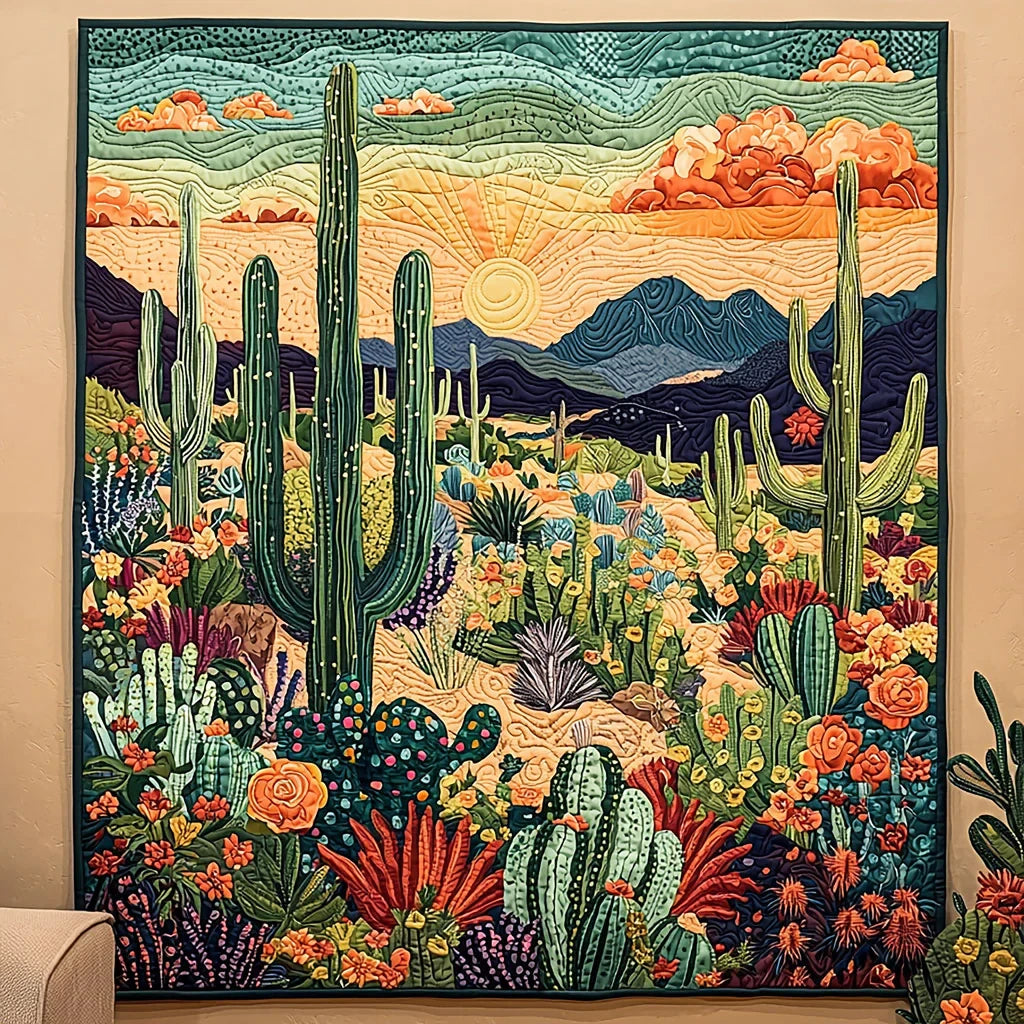 Blooming Desert Quilt Blanket