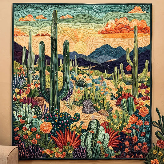 Blooming Desert Quilt Blanket
