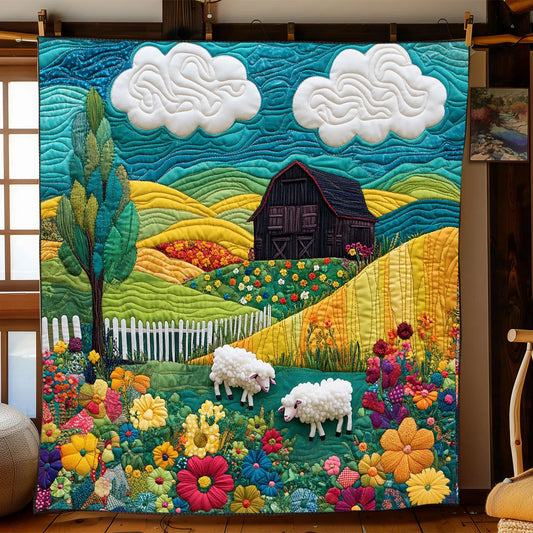 Blooming Farm Quilt Blanket