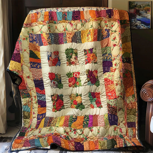 Blooming Patchwork Quilt Blanket