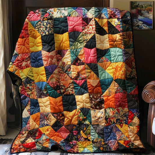 Blooming Patchwork Quilt Blanket