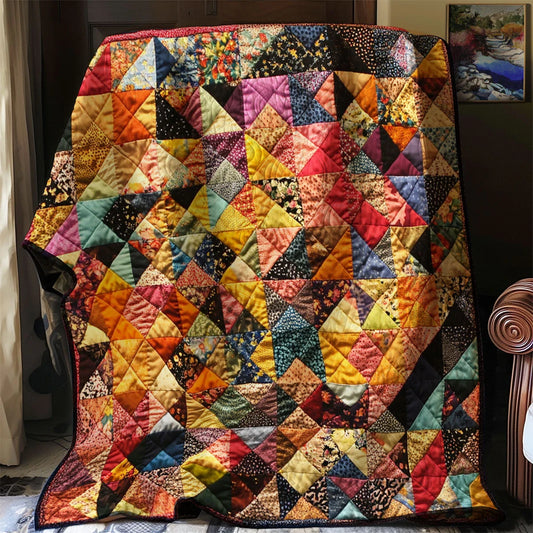 Blooming Patchwork Quilt Blanket