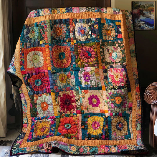 Blooming Patchwork Quilt Blanket