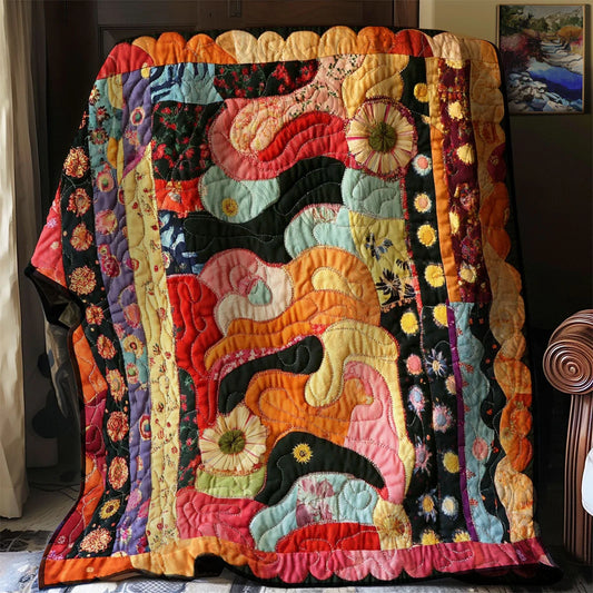 Blooming Patchwork Quilt Blanket