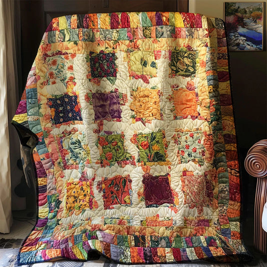 Blooming Patchwork Quilt Blanket