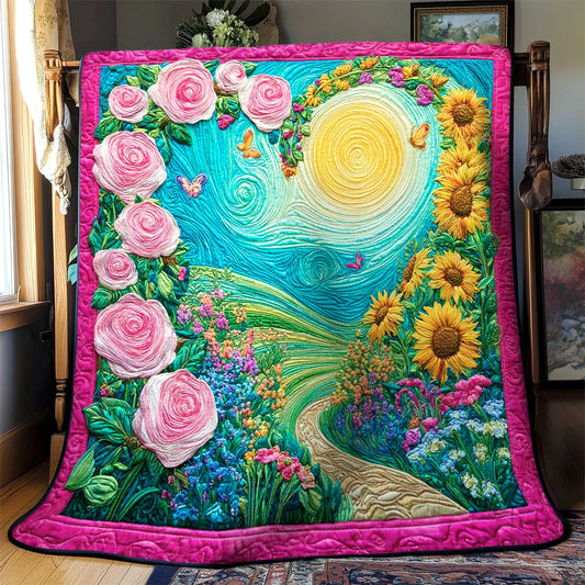 Blooming Romance Quilt Blanket