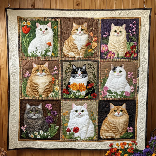 Blooming Tails Quilt Blanket