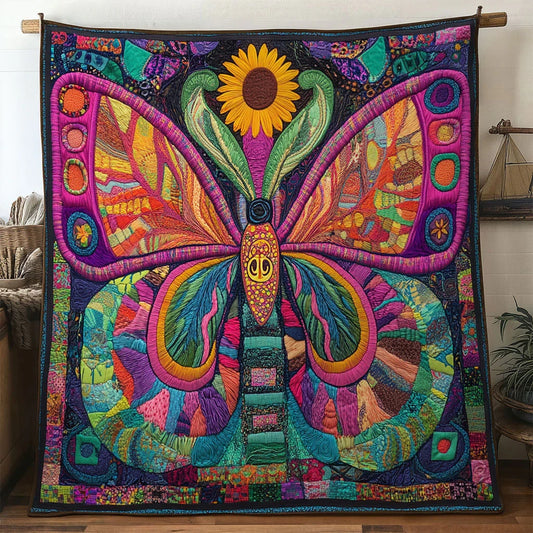 Bloomlight Butterfly Quilt Blanket