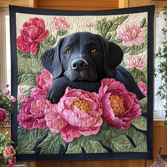 Blossom Labrador Quilt Blanket