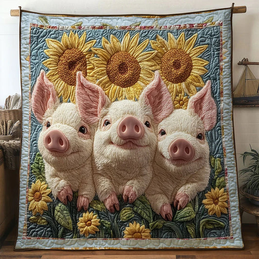 Blossom Pig Quilt Blanket
