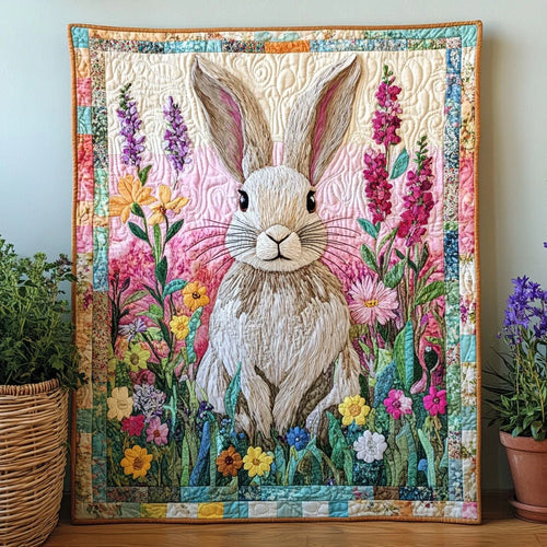 Blossom Rabbit Quilt Blanket