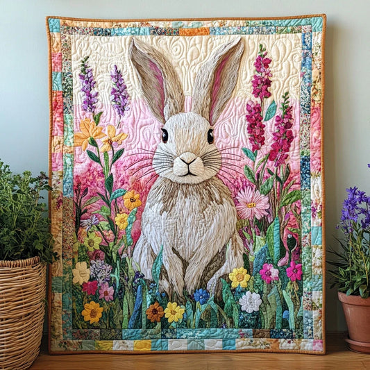 Blossom Rabbit Quilt Blanket