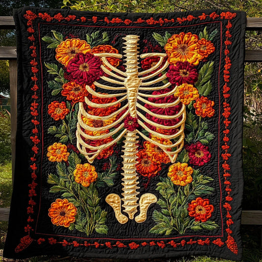 Blossom Ribcage Quilt Blanket