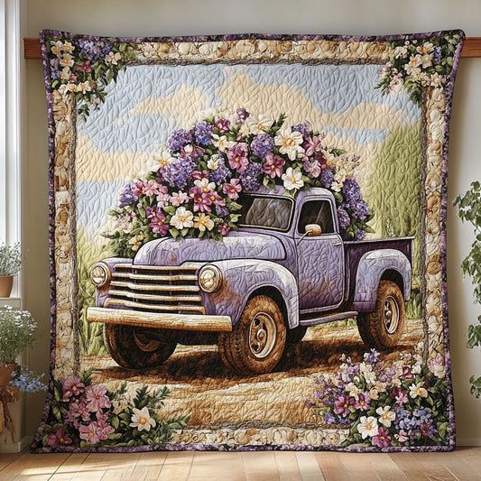 Blossom Truck Quilt Blanket