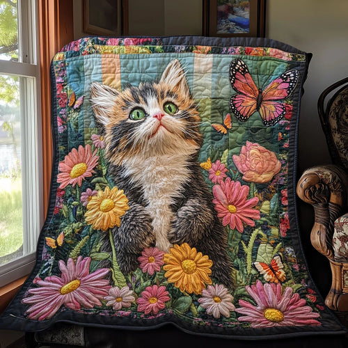 Blossom Whiskers Quilt Blanket