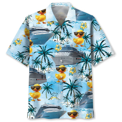 Blue Cruise Duck Hawaiian Shirt