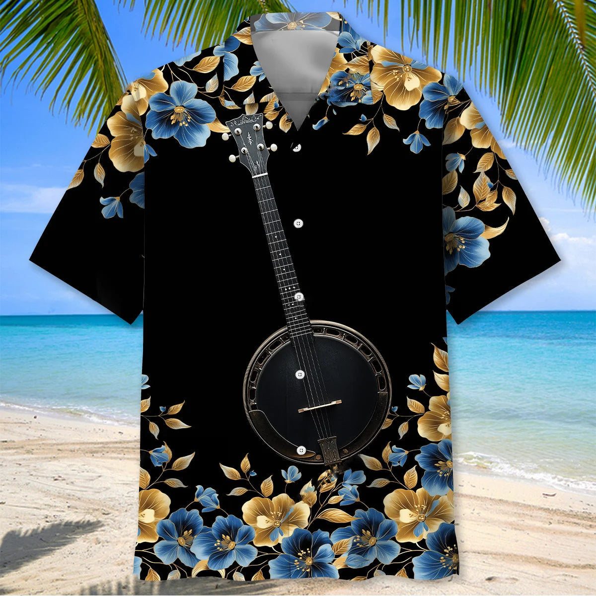 Blue Legend Banjo Hawaiian Shirt