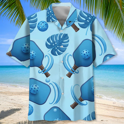 Blue Nature Pickleball Hawaiian Shirt