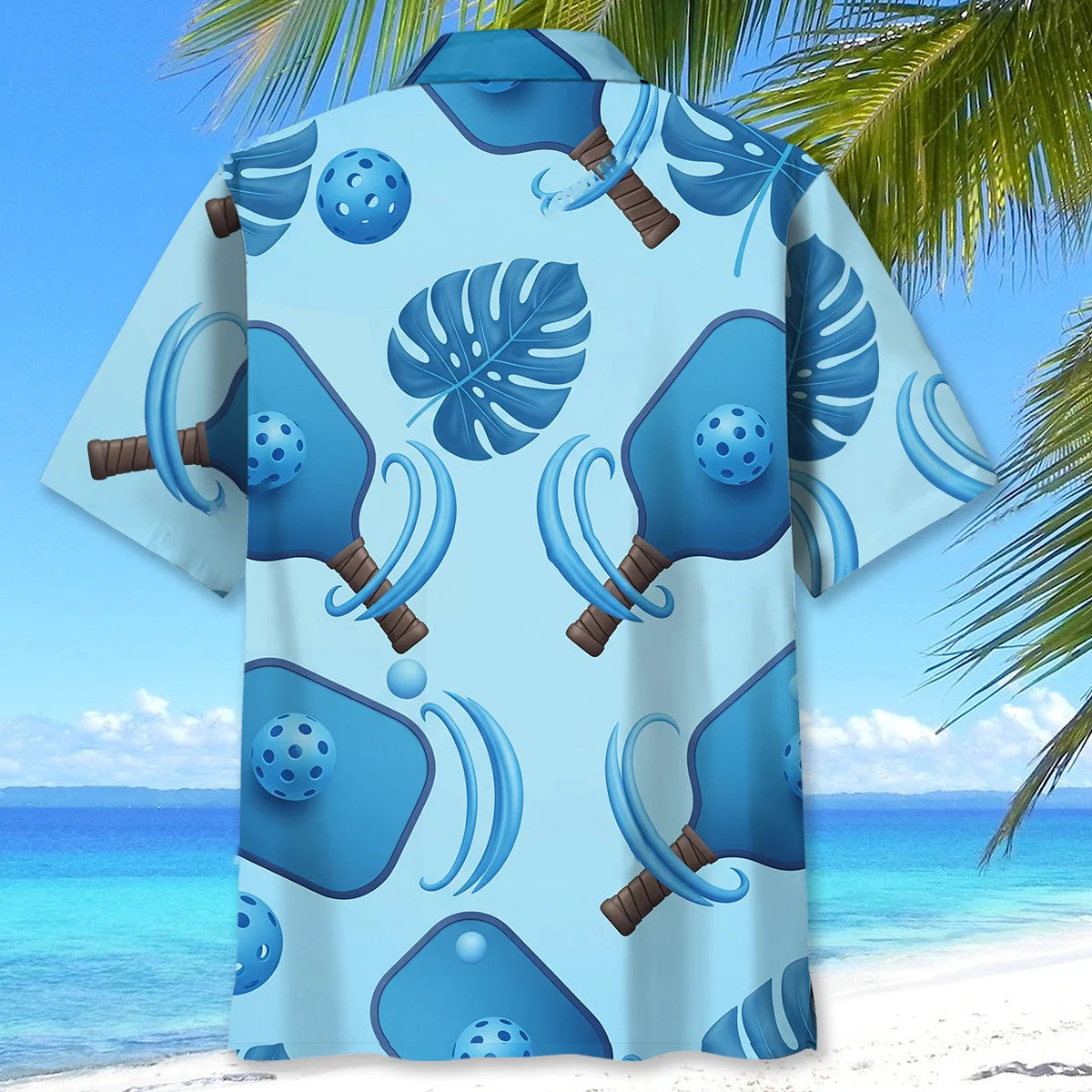 Blue Nature Pickleball Hawaiian Shirt