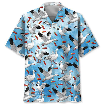 Blue Ross Goose Hawaiian Shirt