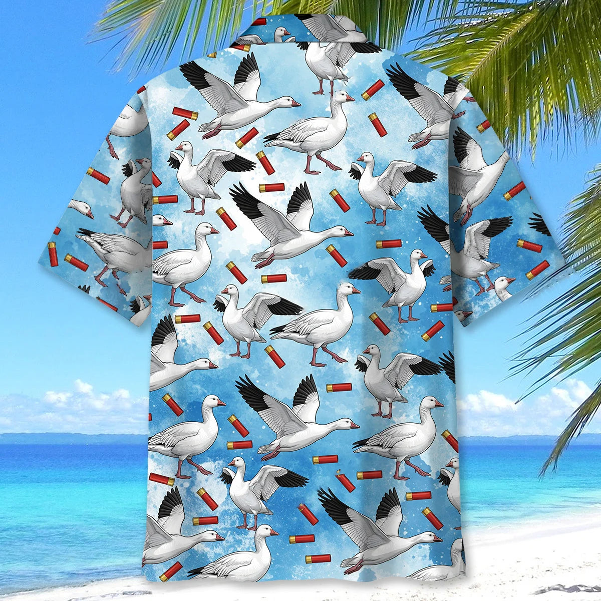 Blue Ross Goose Hawaiian Shirt