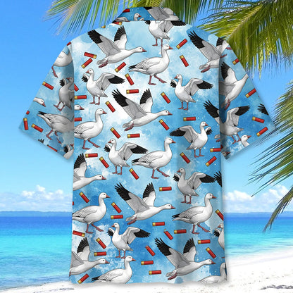 Blue Ross Goose Hawaiian Shirt