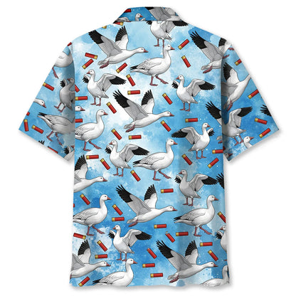 Blue Ross Goose Hawaiian Shirt