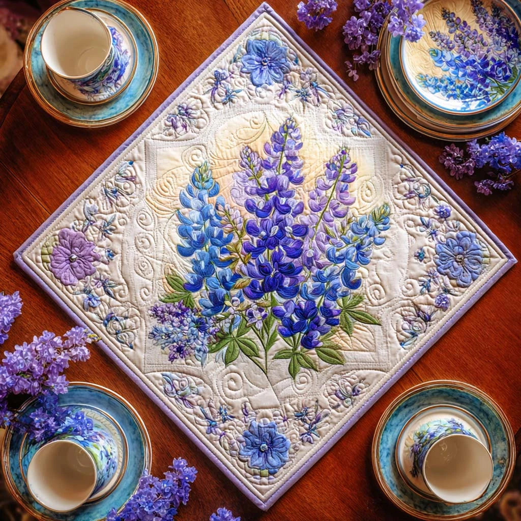 Bluebonnet Breeze Trail Quilted Table Topper