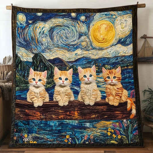 Bluehour Cat Quilt Blanket