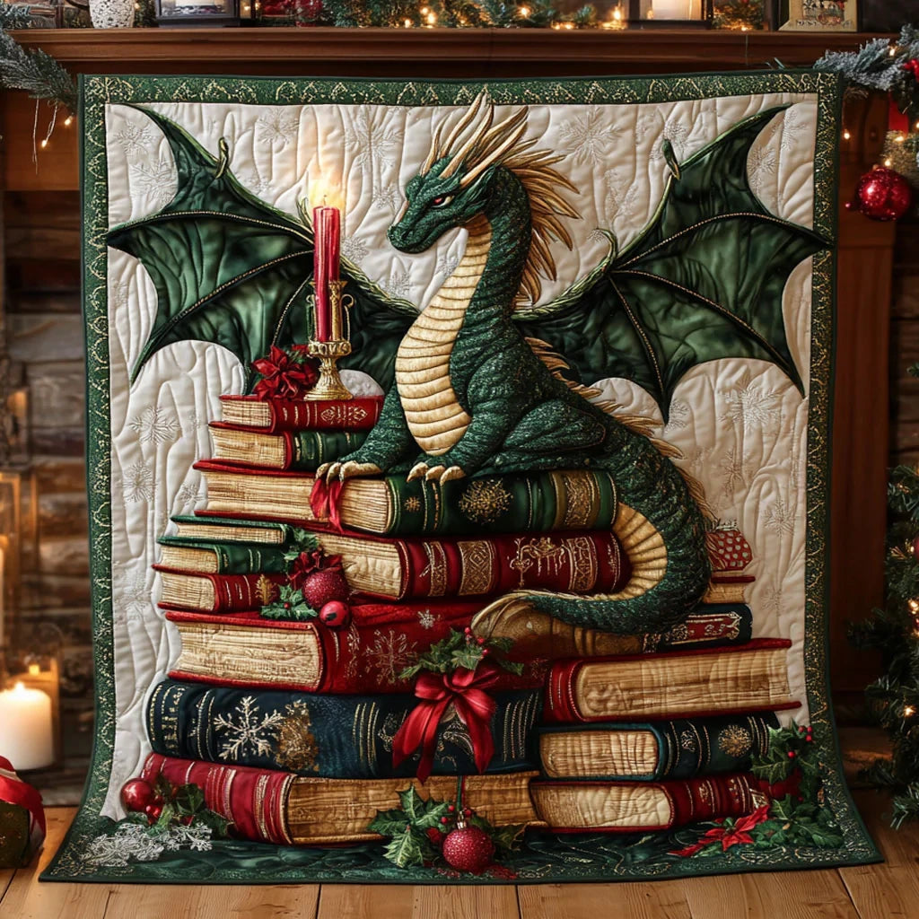 Book Guardian Holiday Quilt Blanket