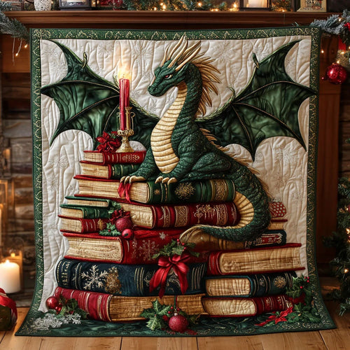 Book Guardian Holiday Quilt Blanket