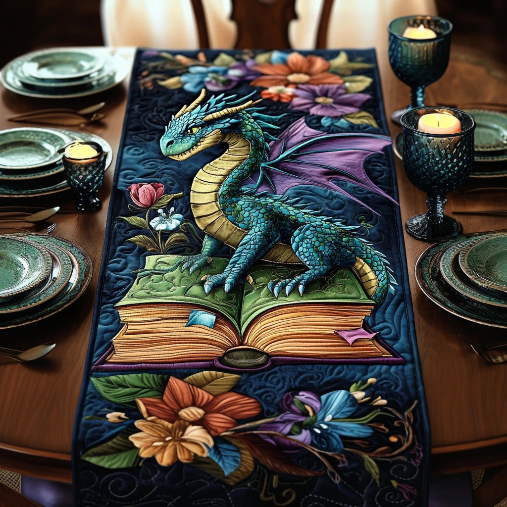Book Guardian Quilted Table Runner