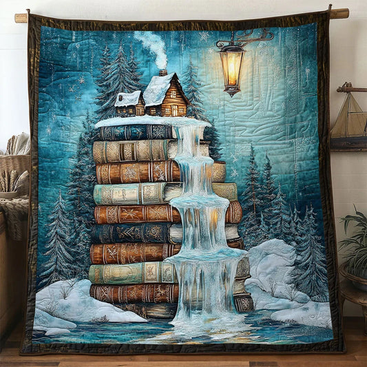 Book Path Of Snow Quilt Blanket