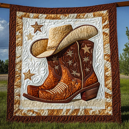 Boots Brims Quilt Blanket