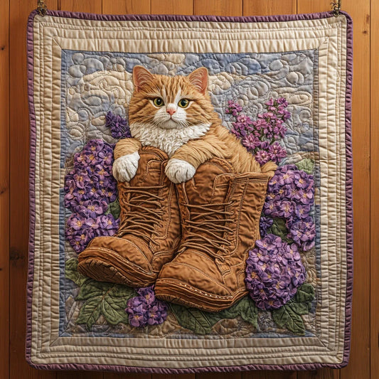 Boots & Whiskers Quilt Blanket