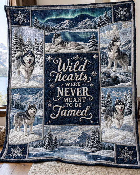 Born Wild Quilt Blanket - Quilted Blanket by OtterMia