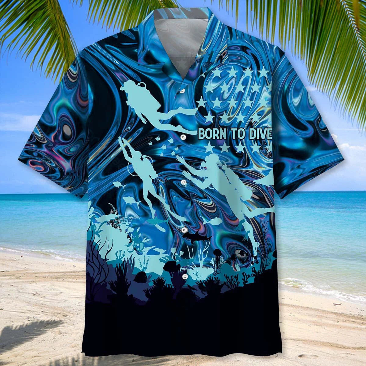 Born to Dive Hawaiian Shirt