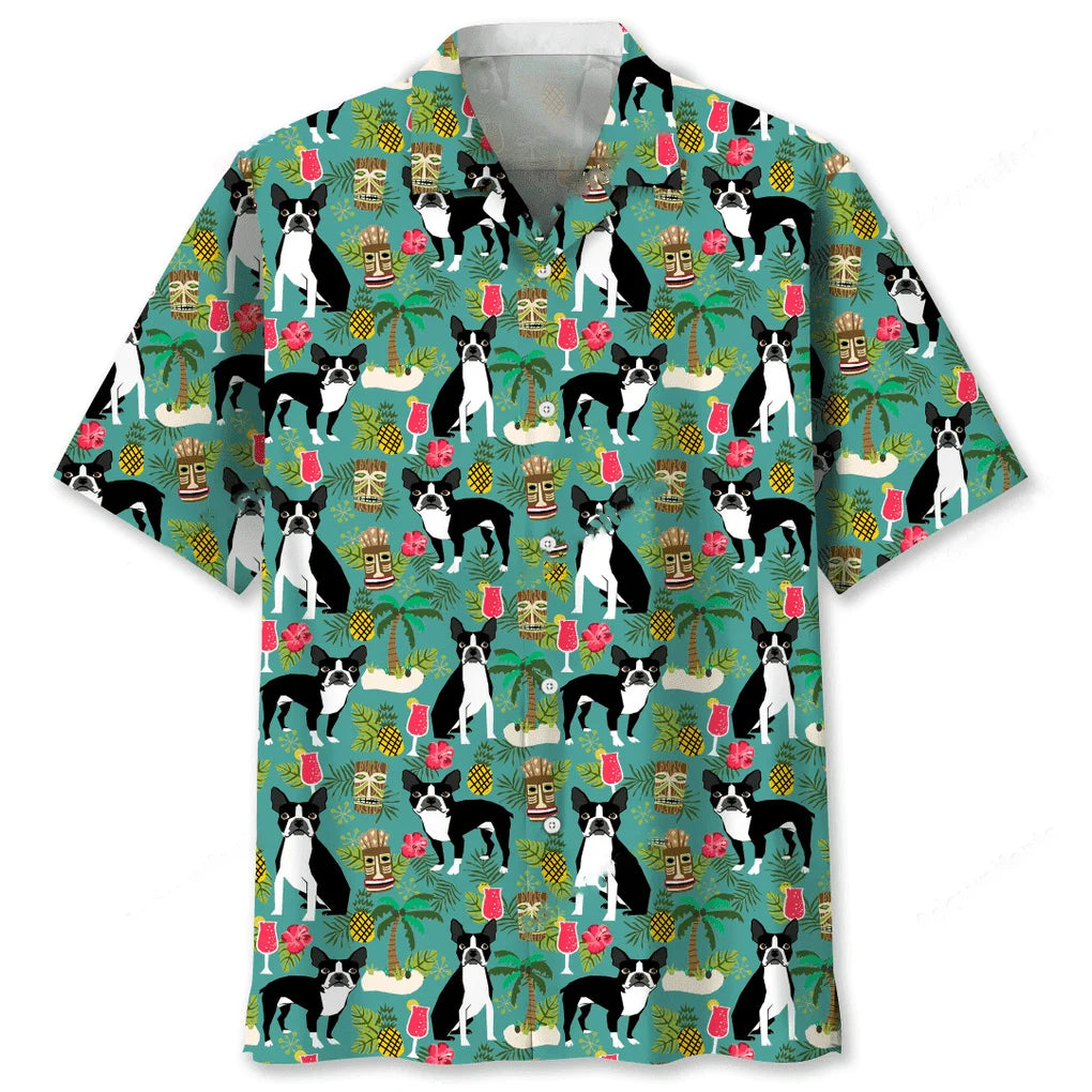 Boston Hawaiian Beach Hawaiian Shirt