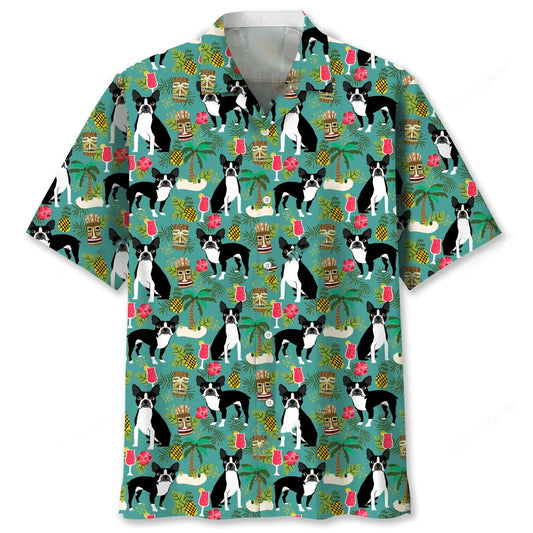 Boston Hawaiian Beach Hawaiian Shirt
