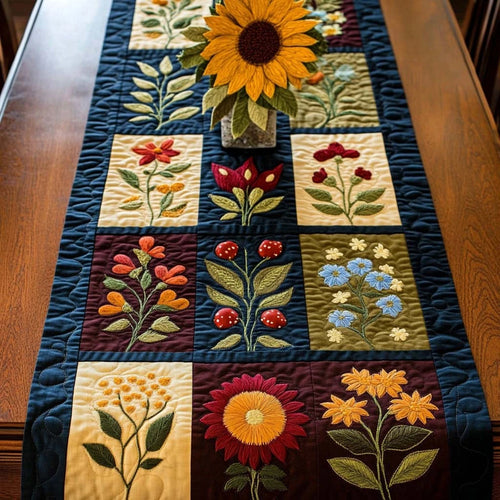 Botanic Charm Quilted Table Runner